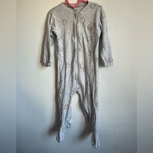 Pekkle Organic Cotton Unisex One Piece Pyjama - Gray Dumpling - 18 Months